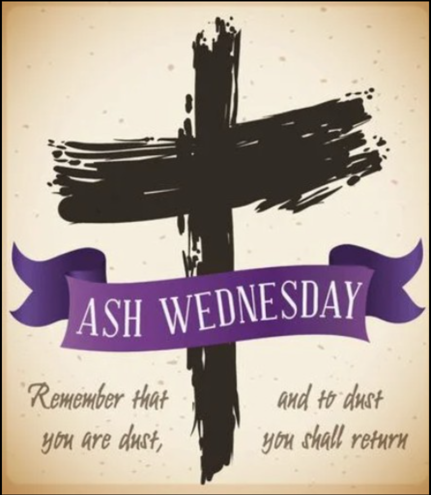 Ash Wednesday cross