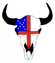 Buffalo skull Episcopal Shield