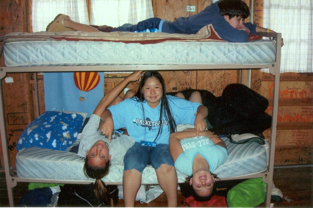 Kids on bunk beds